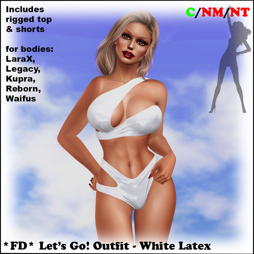 *FD* Let's Go! Outfit [Boxed] White Latex