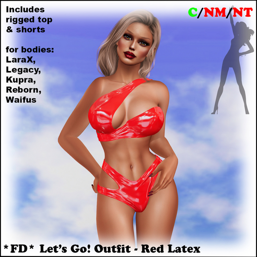 *FD* Let's Go! Outfit [Boxed] Red Latex