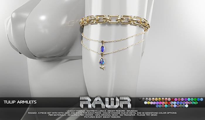 RAWR! Tulip Armlets (add me)