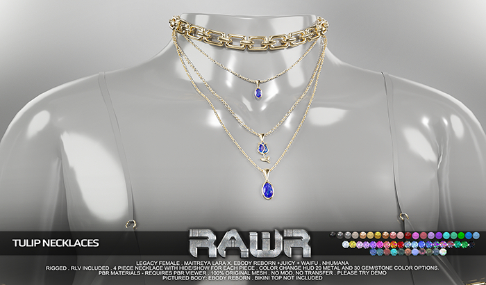 RAWR! Tulip Necklaces (add me)