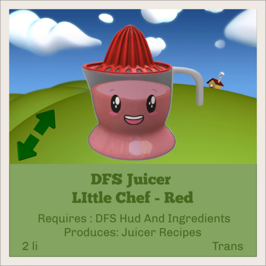 DFS Juicer - Little Chef - Red