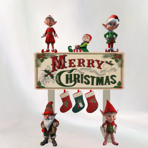 Merry Christmas Greeting Sign