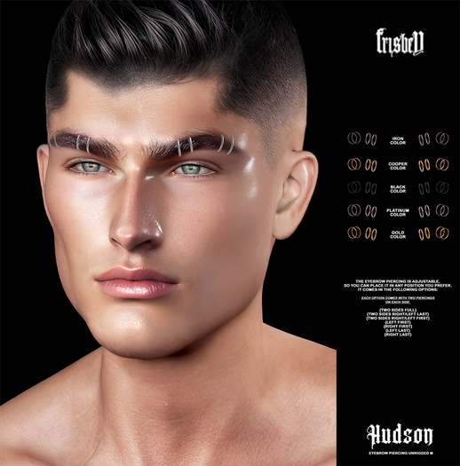 Frisbey. Eyebrow Piercing Hudson