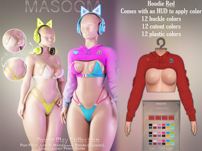 [[ Masoom ]] Power Play Hoodie - Red