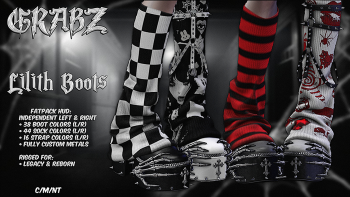 .GRABZ. ~ Lilith Boots  FATPACK ~
