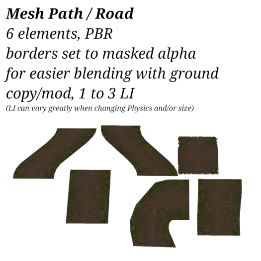 Mesh path / road in forest/jungle/dirt look