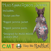 TBMM011 Muso Kawaii Robots Jammies