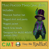 Muso Peacock Mardi Gras (Boy)