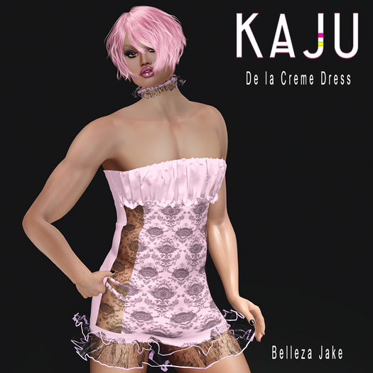 KAJU - De la Creme Dress - B Pink Black 