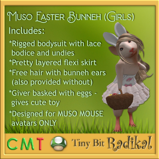 TBMM053 Muso Easter Bunneh (Girls)