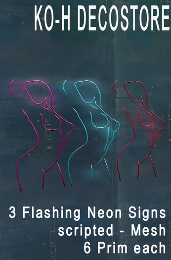 KO-H Girls Neon Sign Set (add)