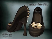 Antique White Rose Pumps