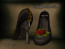 Antique Red Rose Pumps