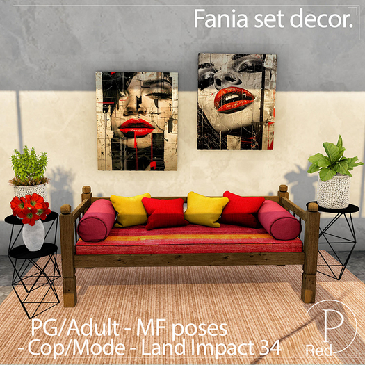 P.ReD. Fania set decor.