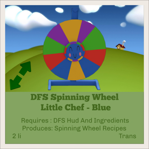 DFS Spinning Wheel - Little Chef - Blue