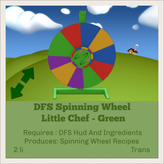 DFS Spinning Wheel - Little Chef - Green