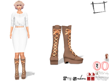 WC1241 Lace Up Manga Boots