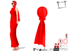 Full Perm Women's Elegant Head Scarf Slink, Ocacin, Maitreya 5.3 LaraX, Voluptuous, Belleza, Tonic, Legacy, Ebody Reborn