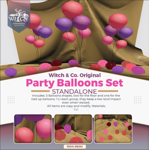 W&Co. Party Balloons Set BOX