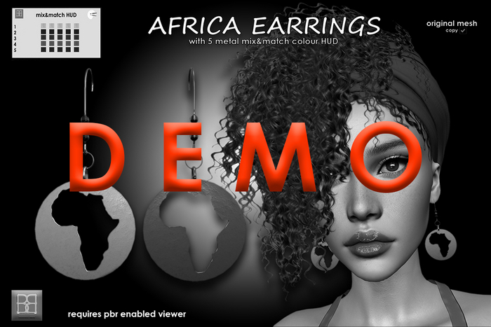DEMO - AFRICA EARRINGS (add me)