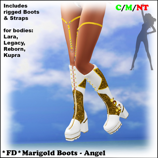 *FD* Marigold Boots [Boxed] Angel
