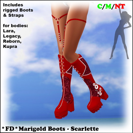 *FD* Marigold Boots [Boxed] Scarlette