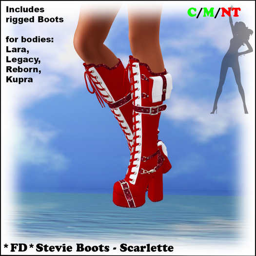 *FD* Stevie Boots [Boxed] Scarlette