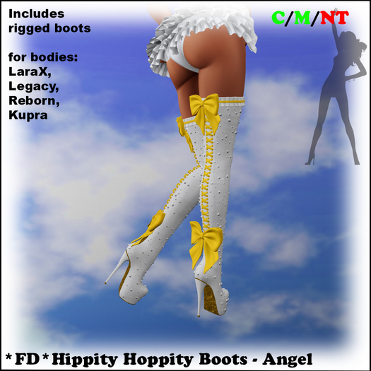 *FD* Hippity Hoppity Boots [Boxed] Angel
