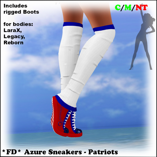 *FD* Azure Sneakers [Boxed] Patriots