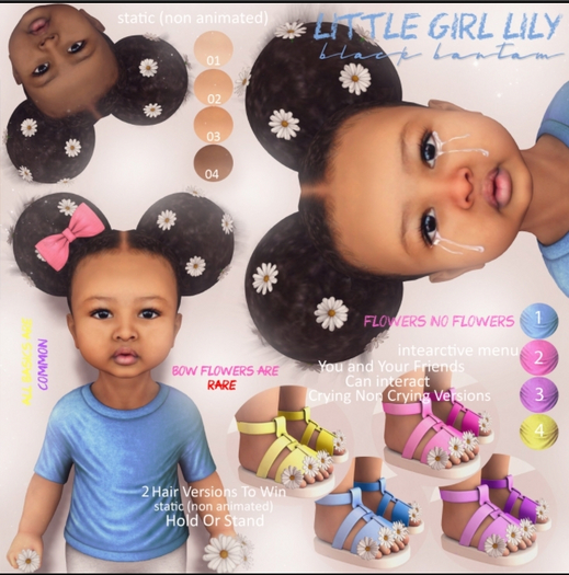 *[BB] Cry Little Lily Bow 4 Tone 03 RARE