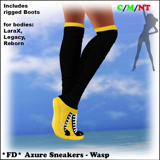*FD* Azure Sneakers [Boxed] Wasp