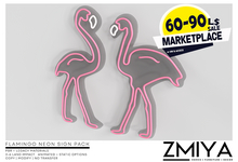 ZMIYA Flamingo Neon Sign Happy Weekend MP Sale HW