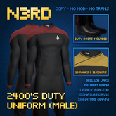 [N3rd] - 2400's Duty Uniform (Male)