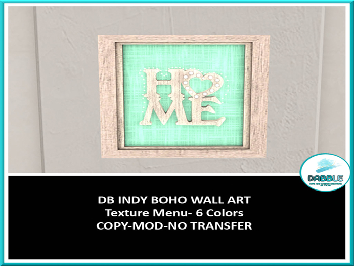 DB INDY BOHO WALL ART add me