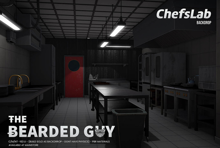 Chefs Lab Backdrop PBR - The Bearded Guy