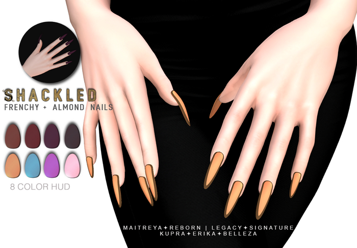 SHACKLED - Frenchy [Almond Nails]