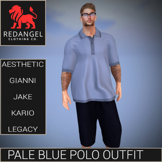 Pale Blue Polo Outfit