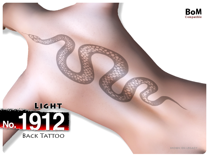 (Back Tattoo) No.1912 Light