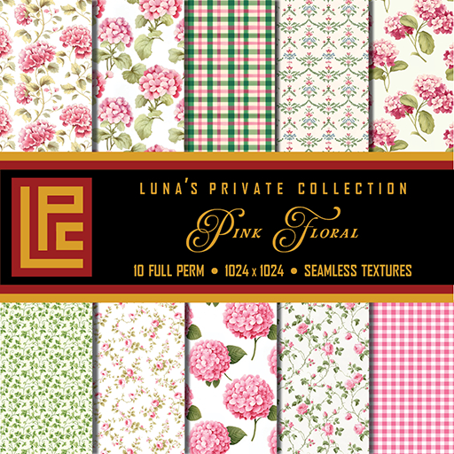 LPC Pink Floral Full Perm Seamless Textures