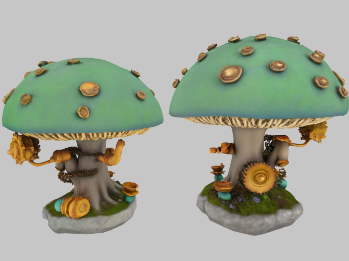 Steampunk Mushroom FULL PERM