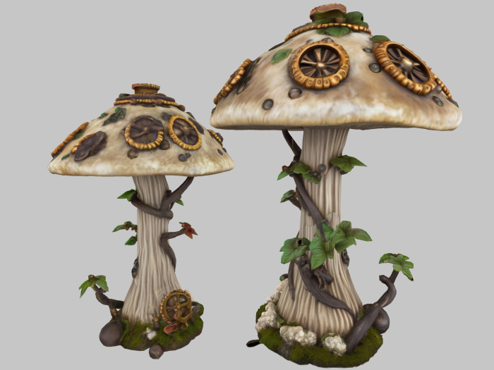 Steampunk Mushroom B FULL PERM