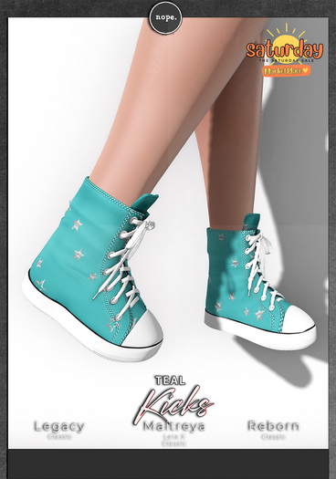 nope. kicks - teal