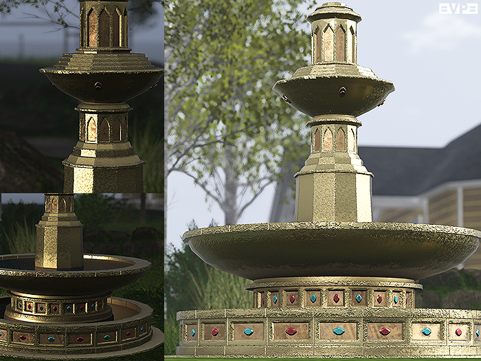 =VP= Opulent Gold Fountain