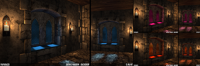 Paparazzi - Gothic Window FATPACK BACKDROPS