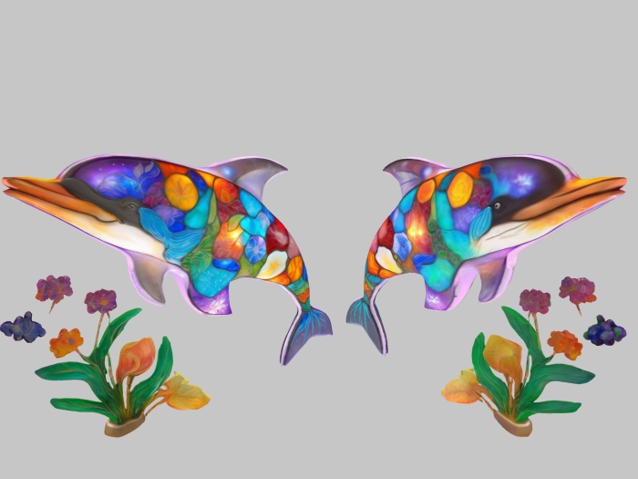 Colorful Stone Dolphin B FULL PERM