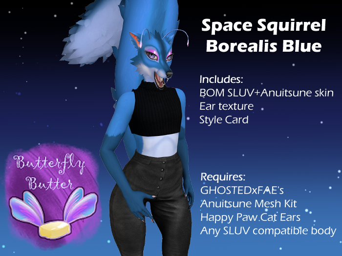 ~;:Butterfly Butter:;~ Borealis Blue Squirrel