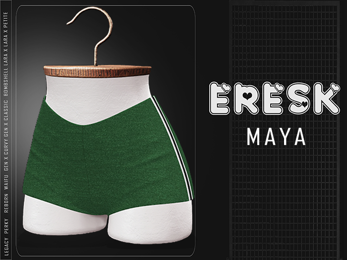Eresk :  Maya Short Green    (ADD)