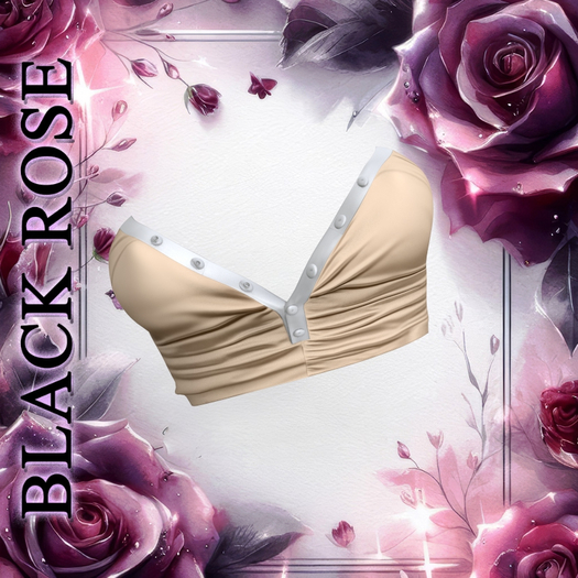 Beige Buttons TOP LARAX