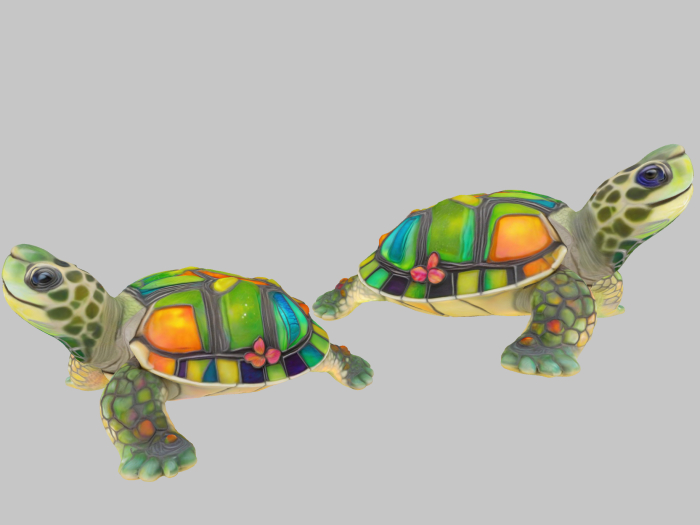 Stained Glass Turtle FULL PERM