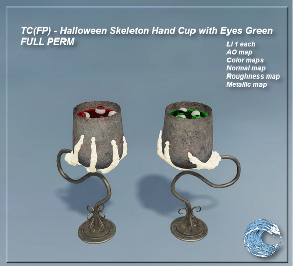 TC(FP) - Halloween Skeleton Hand Cup with Eyes FULL PERM